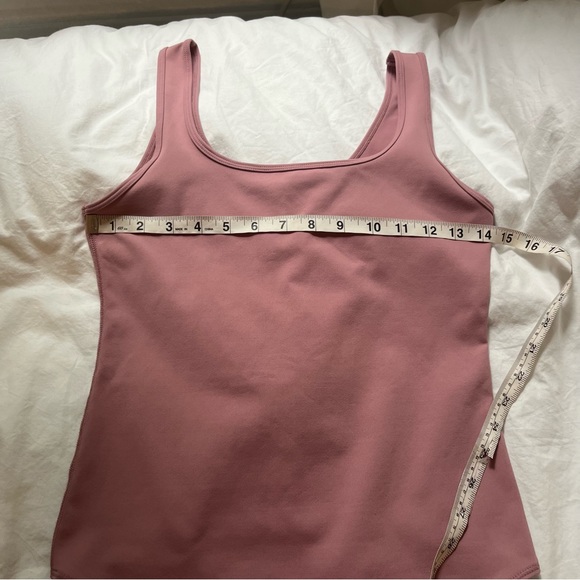 Abercrombie Square Neck Seamless Soft A&F Dusty Pink Bodysuit size Medium - Picture 12 of 12